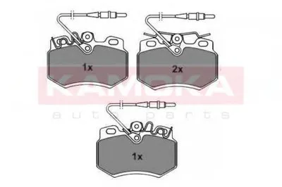 Комплект тормозных колодок, дисковый тормоз KAMOKA KAMOKA купить