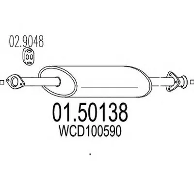 Глушитель выхлопных газов конечный MTS купить