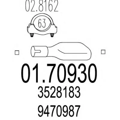 Труба выхлопного газа MTS купить