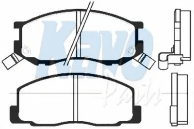 Комплект тормозных колодок, дисковый тормоз MK KASHIYAMA KAVO PARTS купить