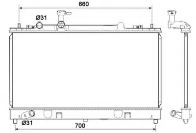 Радиатор, охлаждение двигателя NRF купить