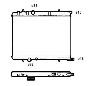 Радиатор, охлаждение двигателя EASY FIT NRF купить