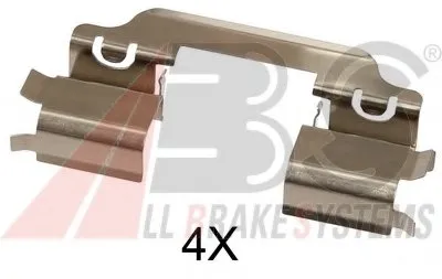 Комплектующие, колодки дискового тормоза A.B.S. купить