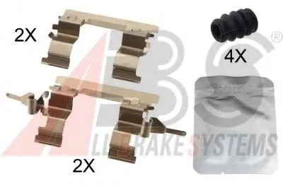 Комплектующие, колодки дискового тормоза A.B.S. купить