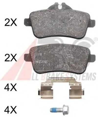 Комплект тормозных колодок, дисковый тормоз A.B.S. купить