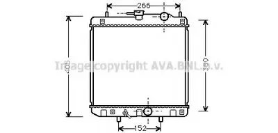 Радиатор, охлаждение двигателя AVA QUALITY COOLING купить