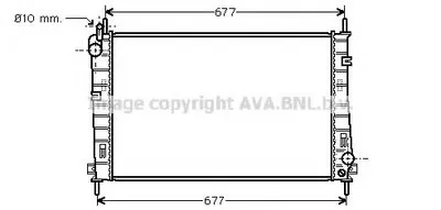 Радиатор, охлаждение двигателя AVA QUALITY COOLING купить