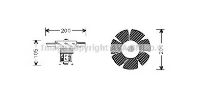 Электродвигатель, вентиляция салона AVA QUALITY COOLING купить