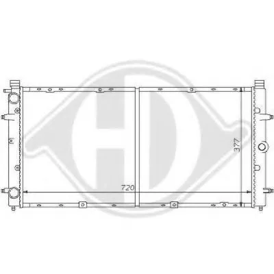 Радиатор, охлаждение двигателя DIEDERICHS купить