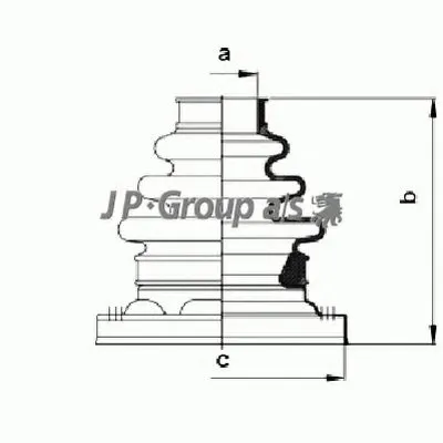 Комплект пылника, приводной вал QH JP GROUP купить