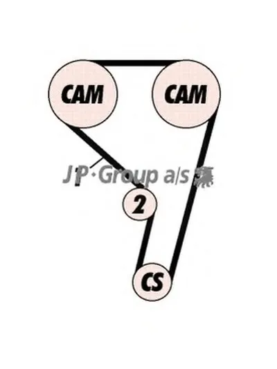 Комплект ремня ГРМ QH JP GROUP купить