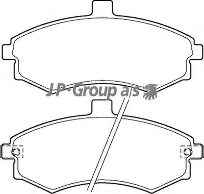 Комплект тормозных колодок, дисковый тормоз QH JP GROUP купить