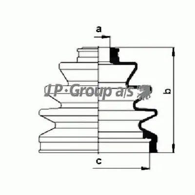 Комплект пылника, приводной вал QH JP GROUP купить