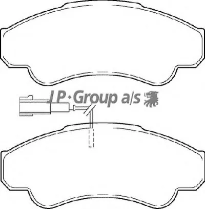 Комплект тормозных колодок, дисковый тормоз QH JP GROUP купить