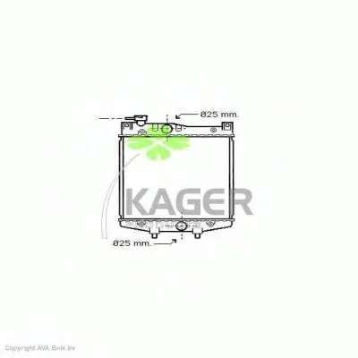 Радиатор, охлаждение двигателя KAGER купить