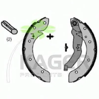 Комплект тормозных колодок KAGER купить