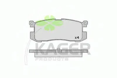 Комплект тормозных колодок, дисковый тормоз KAGER купить
