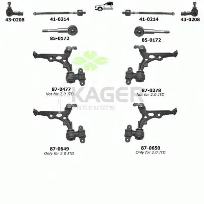 Подвеска колеса KAGER купить