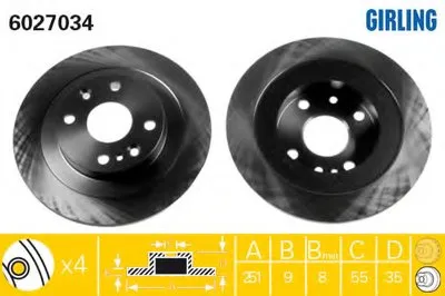 Тормозной диск GIRLING купить