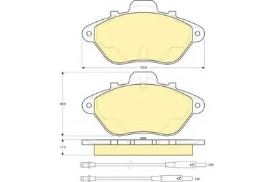 Комплект тормозных колодок, дисковый тормоз GIRLING купить