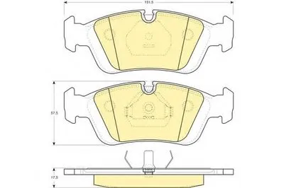 Комплект тормозных колодок, дисковый тормоз GIRLING купить