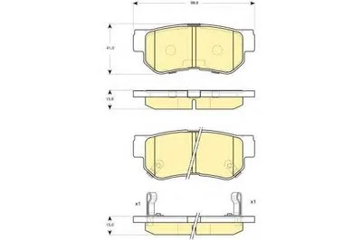 Комплект тормозных колодок, дисковый тормоз GIRLING купить