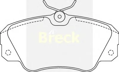 Комплект тормозных колодок, дисковый тормоз BRECK купить