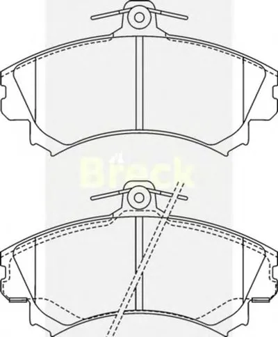 Комплект тормозных колодок, дисковый тормоз BRECK купить
