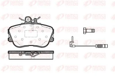 Комплект тормозных колодок, дисковый тормоз KAWE купить