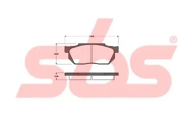 Комплект тормозных колодок, дисковый тормоз sbs купить