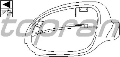 Покрытие, внешнее зеркало TOPRAN купить