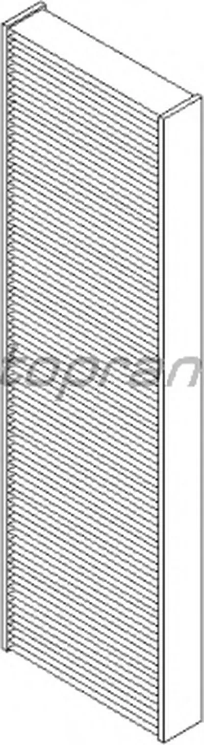 Фильтр, воздух во внутренном пространстве TOPRAN купить
