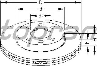 Тормозной диск TOPRAN купить