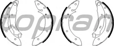 Комплект тормозных колодок TOPRAN купить