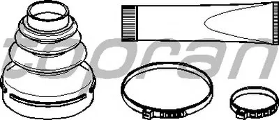 Комплект пылника, приводной вал TOPRAN купить