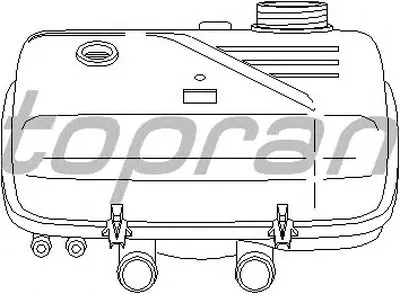 Компенсационный бак, охлаждающая жидкость TOPRAN купить