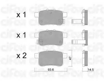 Комплект тормозных колодок, дисковый тормоз CIFAM купить