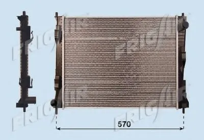 Радиатор, охлаждение двигателя FRIGAIR купить