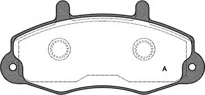 Комплект тормозных колодок, дисковый тормоз ADVANCE OPEN PARTS купить