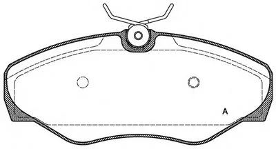 Комплект тормозных колодок, дисковый тормоз ADVANCE OPEN PARTS купить