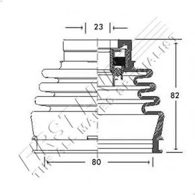 Пыльник, приводной вал FIRST LINE купить