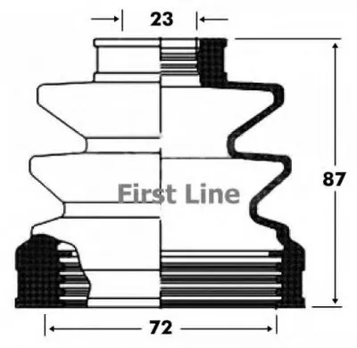 Пыльник, приводной вал FIRST LINE купить