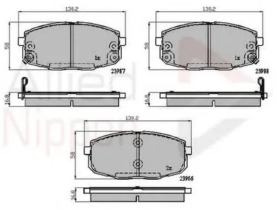 Комплект тормозных колодок, дисковый тормоз ANL Braking COMLINE купить