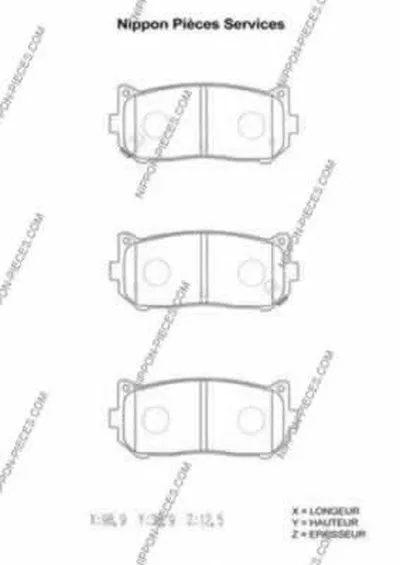 Комплект тормозных колодок, дисковый тормоз NPS купить