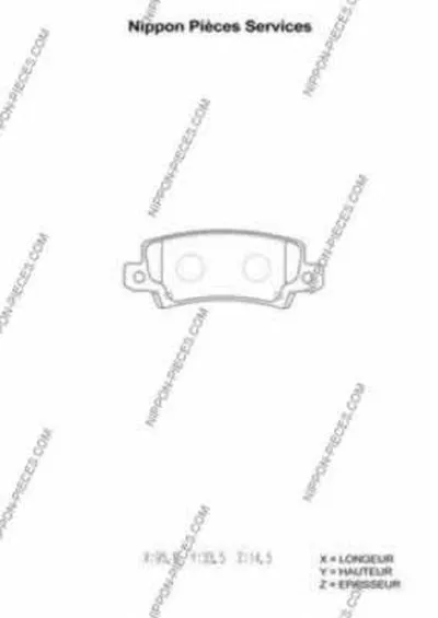 Комплект тормозных колодок, дисковый тормоз NPS купить