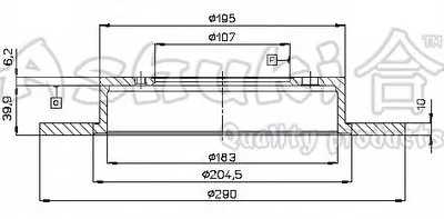 Тормозной диск ASHUKI купить