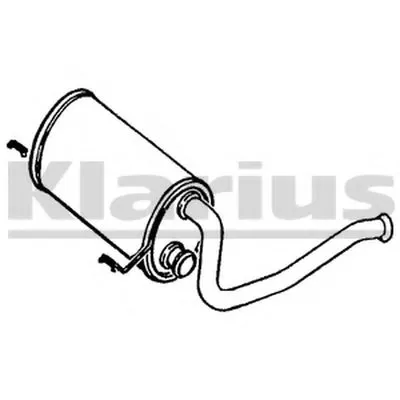 Средний глушитель выхлопных газов KLARIUS купить
