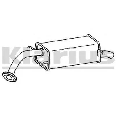 Глушитель выхлопных газов конечный KLARIUS купить