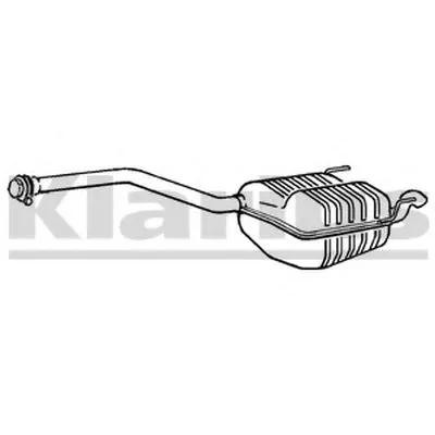 Глушитель выхлопных газов конечный KLARIUS купить