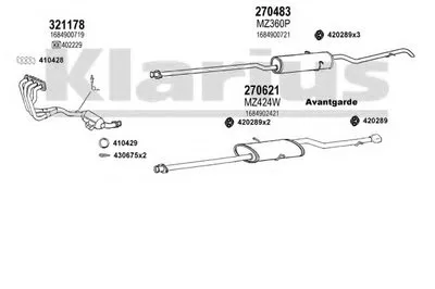 Система выпуска ОГ KLARIUS купить